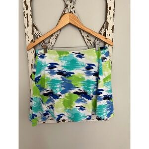 IBKUL Matilda Print‎ Swing Skort Golf Outdoor Summer Women's Size Small